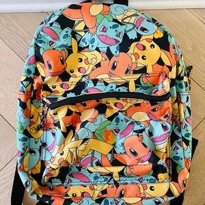 Pokemon Backpack 2016 All Over Print Multicolor Back Pack Knapsack Book Bag